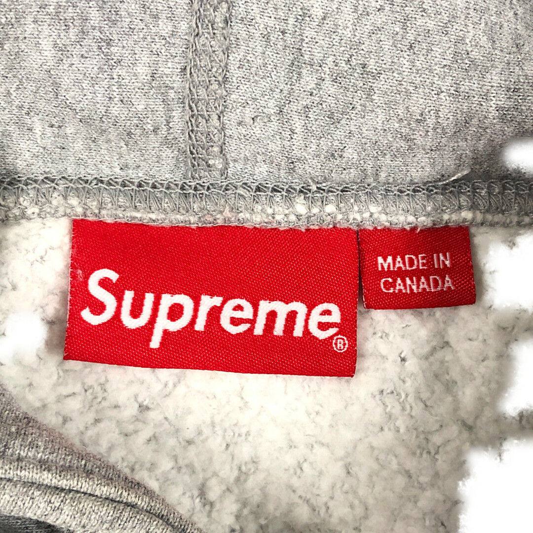 SUPREME シュプリーム KAWS Chalk Box Logo Hooded Sweat shirt カウズ チョーク ボックスロゴ パーカー グレー サイズL 正規品 / 32248