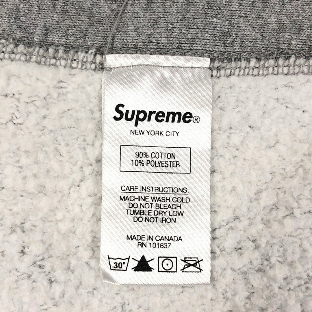 SUPREME シュプリーム KAWS Chalk Box Logo Hooded Sweat shirt カウズ チョーク ボックスロゴ パーカー グレー サイズL 正規品 / 32248