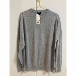 ユニクロ(UNIQLO)のウォッシャブルコットンクルーネックセーター　L メンズ　ユニクロ(ニット/セーター)