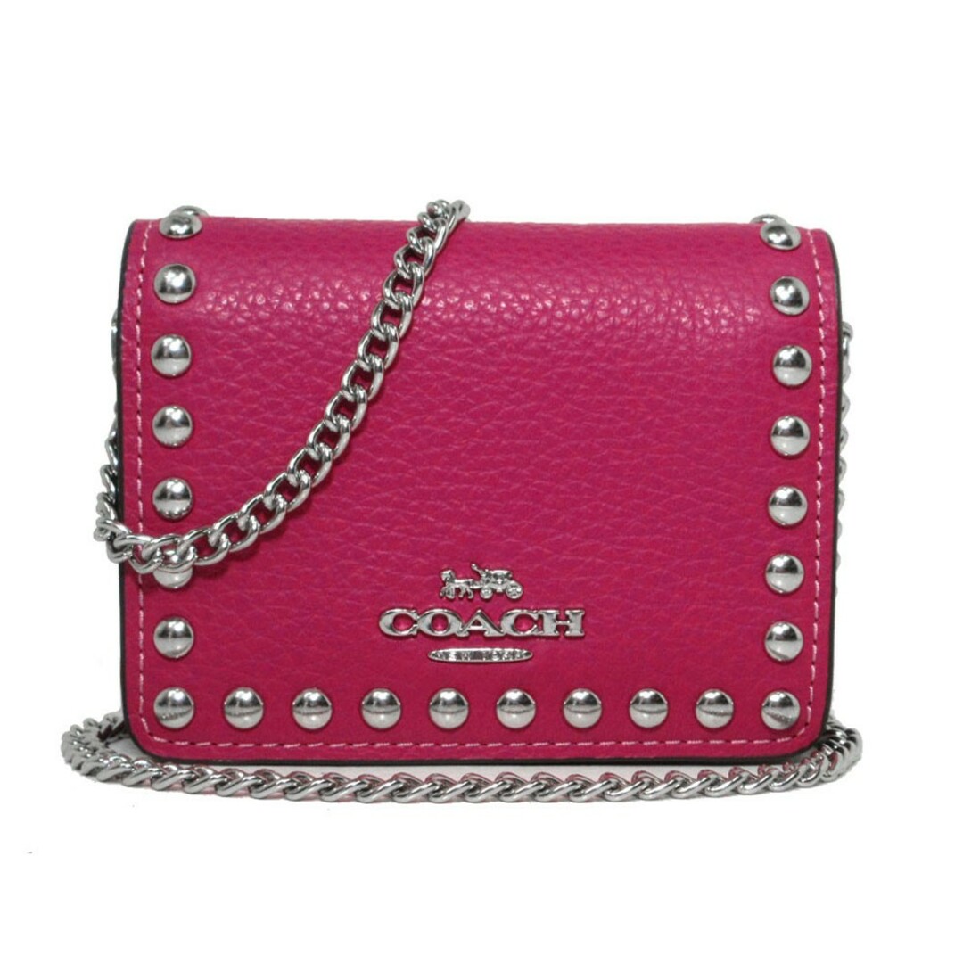 COACH チェーン ミニウォレット CN355 SVAJN開閉方法