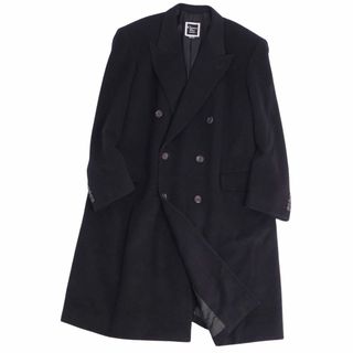 クリスチャンディオール(Christian Dior)の美品 Vintage クリスチャンディオール Christian Dior Monsieur コート チェスターコート ダブルブレスト カシミヤ100％ アウター メンズ M相当 ブラック(その他)