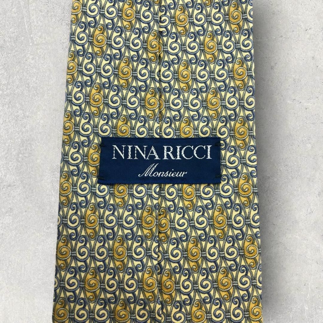 NINA RICCI(ニナリッチ)の【5379】良品！NINARICCI　ネクタイ　クリーム色系 メンズのファッション小物(ネクタイ)の商品写真