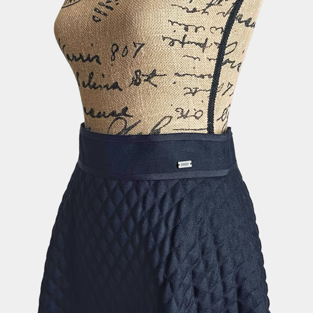 FOXEY(フォクシー)のFOXEY フォクシー スカート フレアーマトラッセ ミッドナイトブルー レディースのスカート(ひざ丈スカート)の商品写真