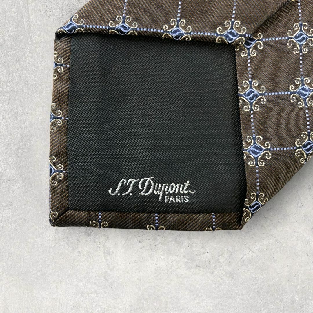 DuPont(デュポン)の【5389】未使用保管品！S.T.Dupont　ネクタイ　ブラウン系 メンズのファッション小物(ネクタイ)の商品写真