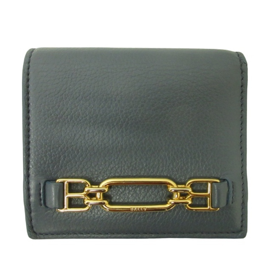 Bally - バリー BALLY 二つ折り財布 ウォレット コインケース 青 □WY