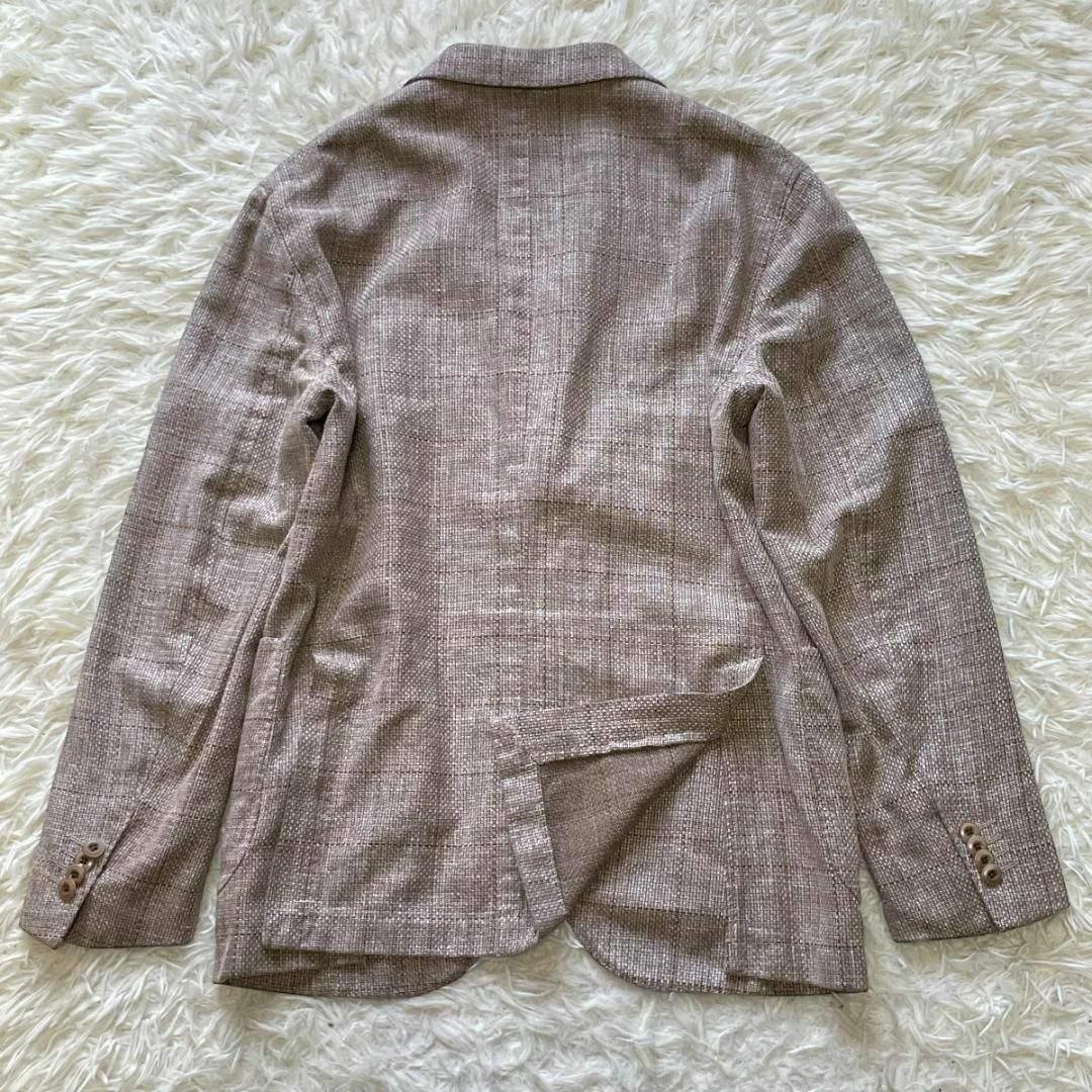 売れ BOGLIOLI COAT コットンリネン ウインドウペンチェックジャケット 売れ BOGLIOLI COAT コットンリネン ウインドウペンチェックジャケット