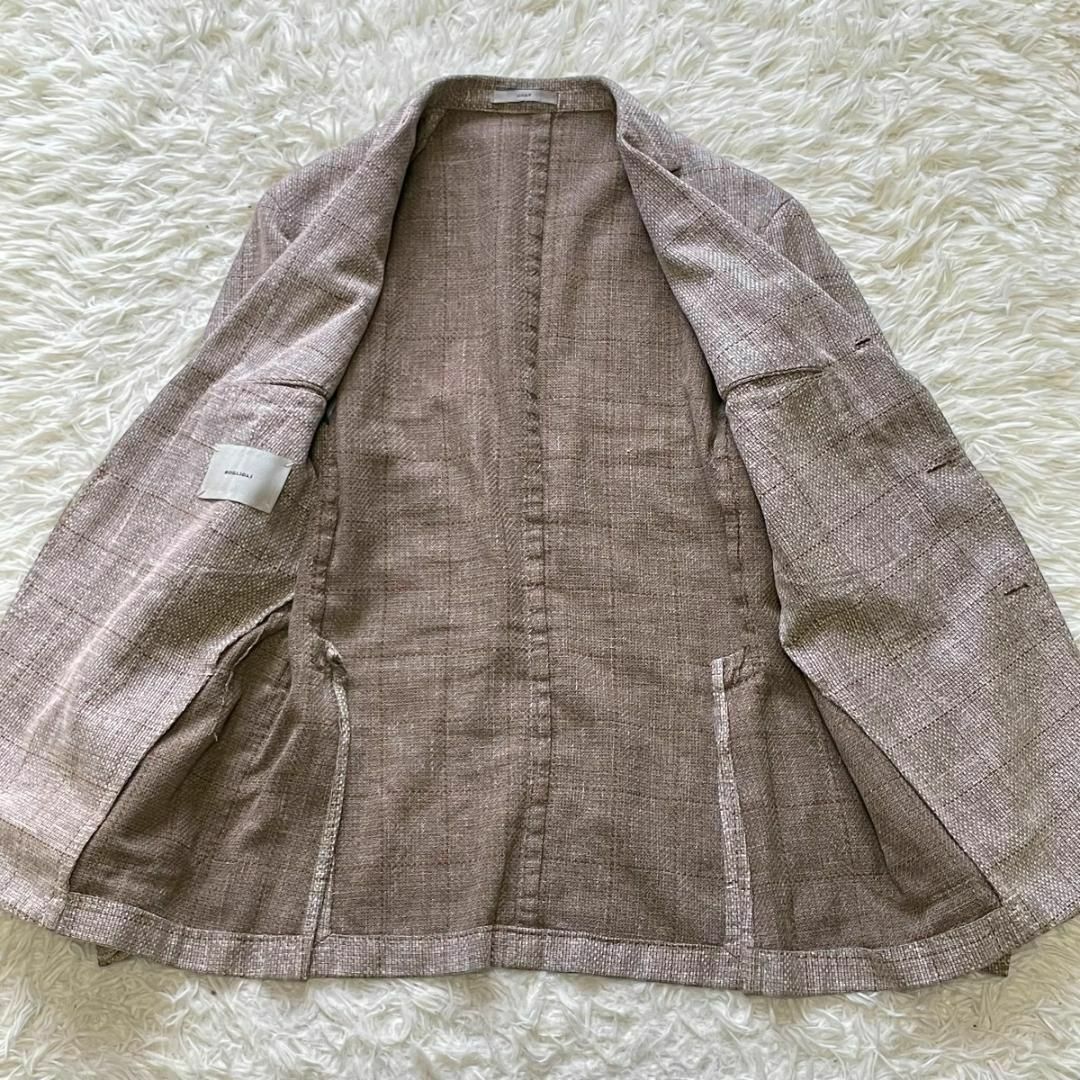 BOGLIOLI COAT コットンリネン ウインドウペンチェックジャケット 4