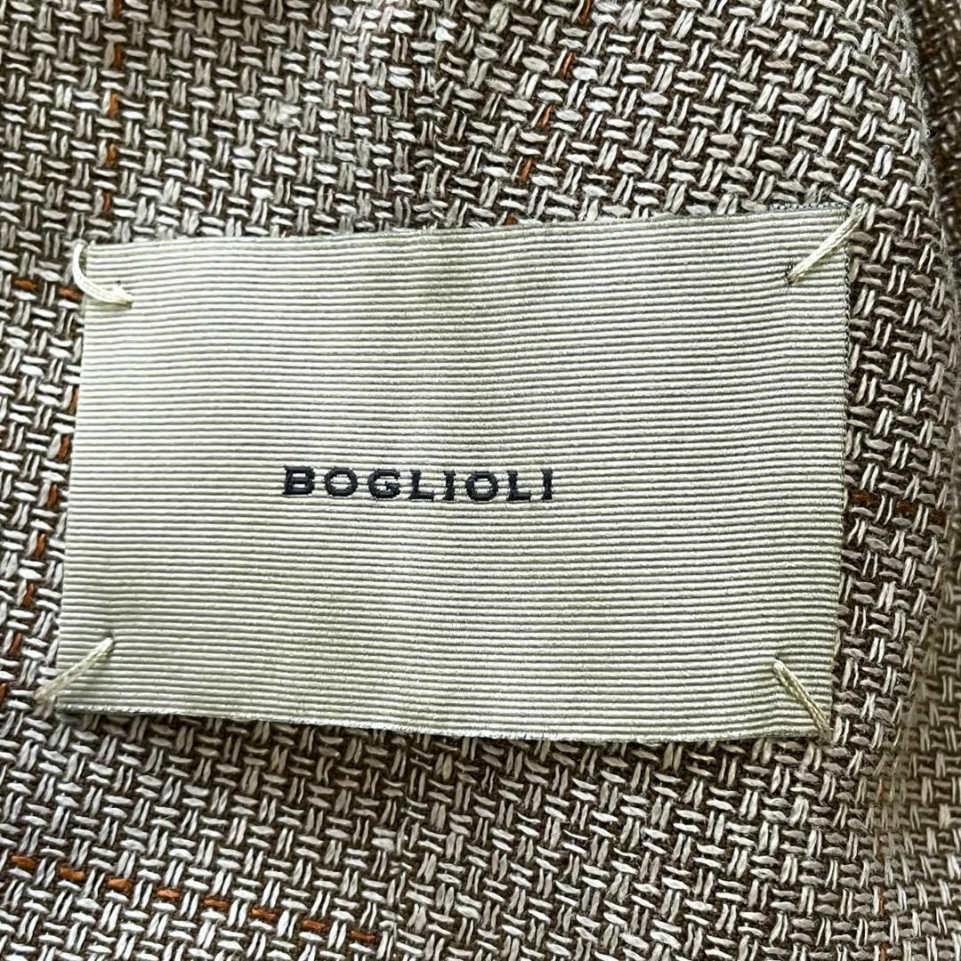 BOGLIOLI COAT コットンリネン ウインドウペンチェックジャケット 7