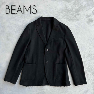 ビームス(BEAMS)のBEAMS ビームス ウール混 ジャケット ブラック サイドベンツ S(テーラードジャケット)