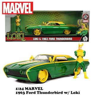 マーベル(MARVEL)のLOKI & 1963 FORD THUNDERBIRD 【ロキ ミニカー】(ミニカー)