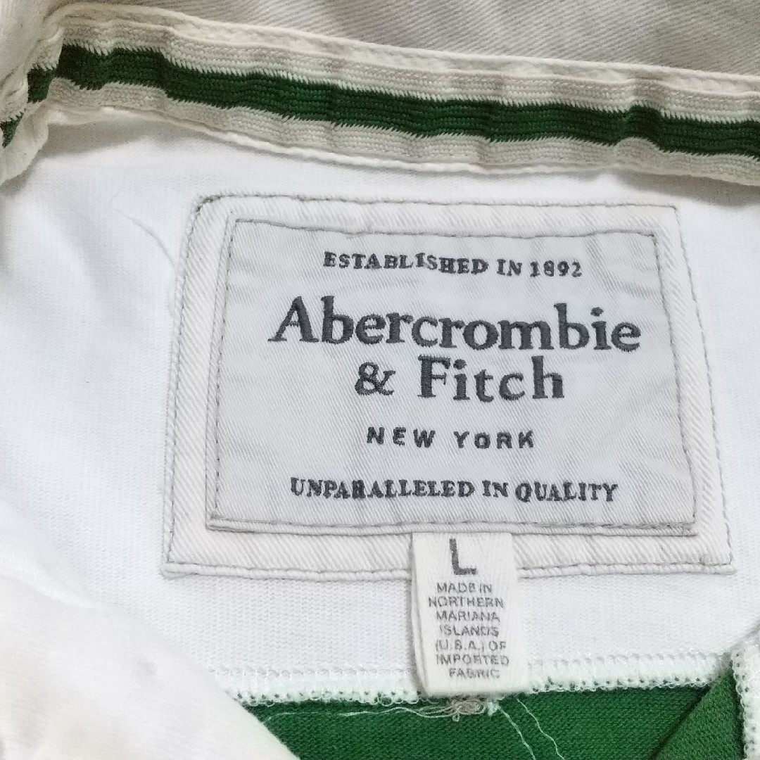 Abercrombie&Fitch(アバクロンビーアンドフィッチ)のAbercrombie&Fitch 長袖ラガーシャツ L メンズのトップス(ポロシャツ)の商品写真