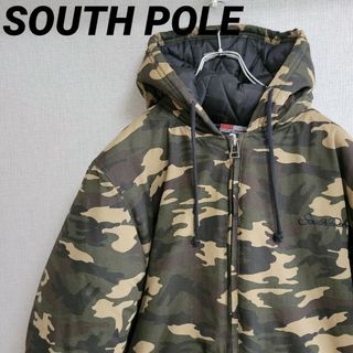 SOUTH POLE サウスポール 刺繍ロゴ ダウンジャケット