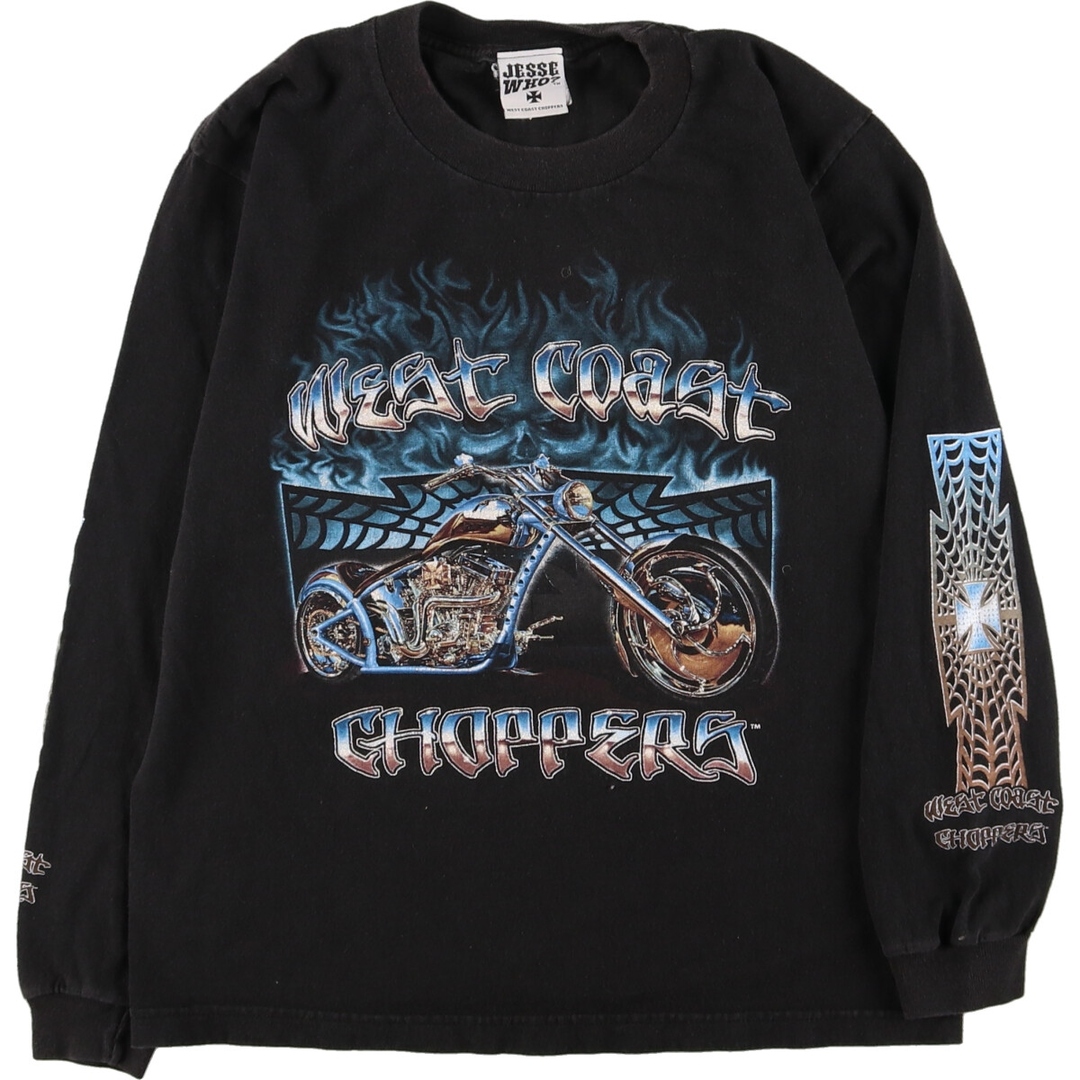 JESS WHO WEST COAST CHOPPERS 袖プリント ロングTシャツ ロンT レディースM /eaa375076