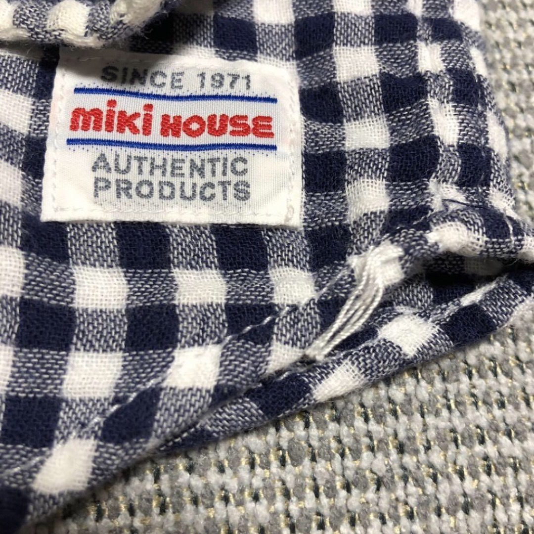 mikihouse(ミキハウス)のミキハウス　チェックシャツ　80サイズ キッズ/ベビー/マタニティのベビー服(~85cm)(シャツ/カットソー)の商品写真