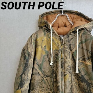 00’s South Pole ハーフスナップ ロングダウンジャケット