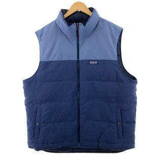 パタゴニア(patagonia)の古着 19年製 パタゴニア Patagonia リバーシブルビビーダウンベスト 27587FA19 ダウンベスト メンズXXL /eaa383836(ベスト)