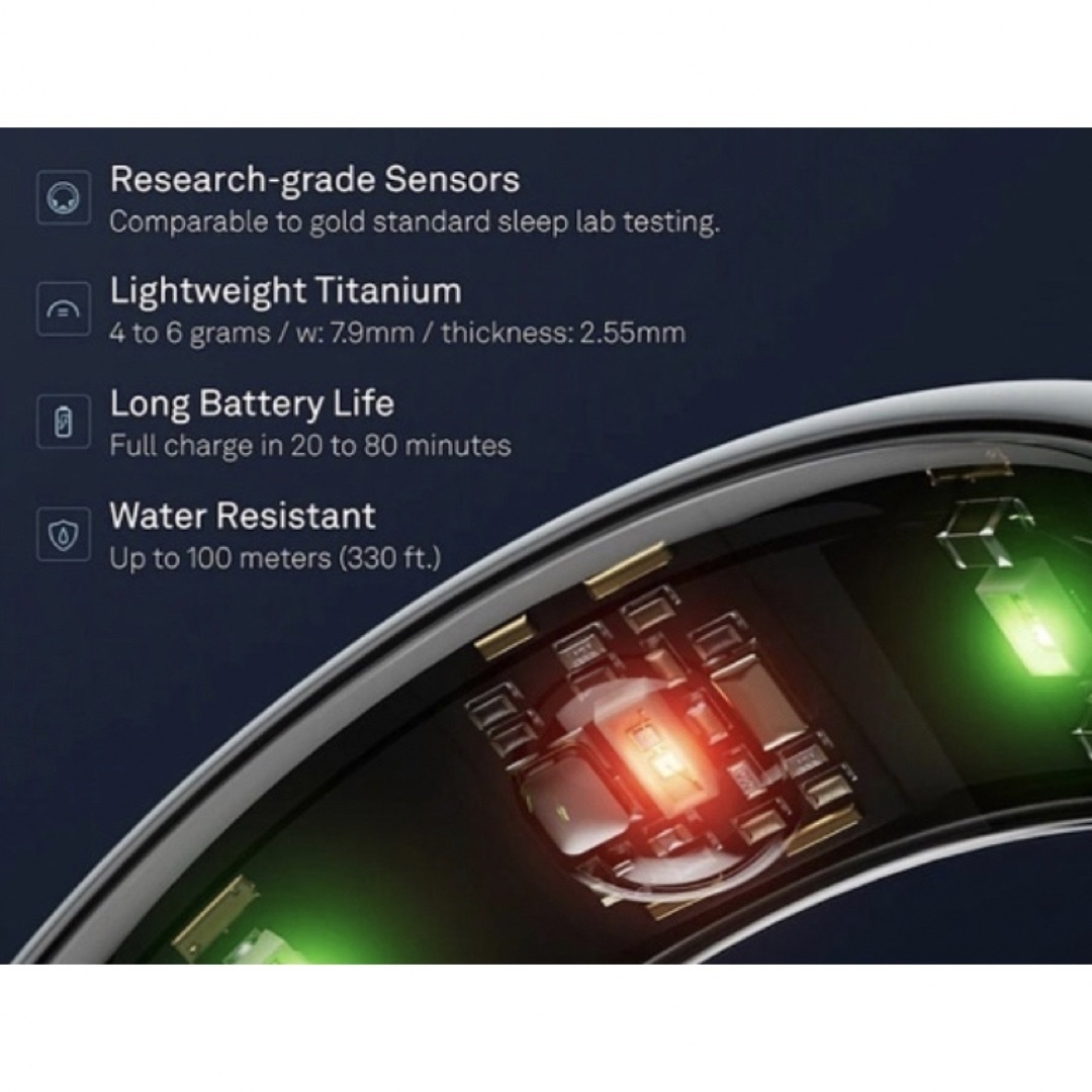 新品未使用】Oura Ring オーラリング Silver(シルバー) US6の通販 by