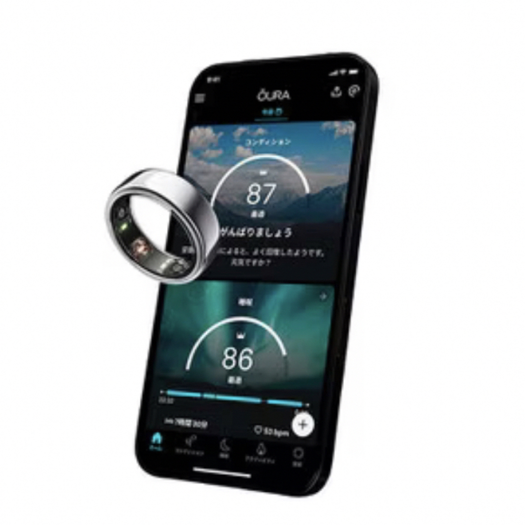 新品未使用】Oura Ring オーラリング Silver(シルバー) US6の通販 by