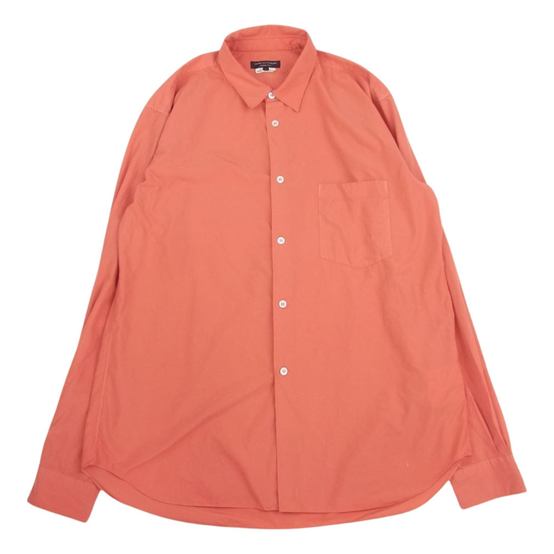 COMME des GARCONS HOMME PLUS(コムデギャルソンオムプリュス)のCOMME des GARCONS HOMME PLUS コムデギャルソンオムプリュス 22SS PI-B029 ポリ製品加工 長袖 シャツ オレンジ系 L【中古】 メンズのトップス(シャツ)の商品写真