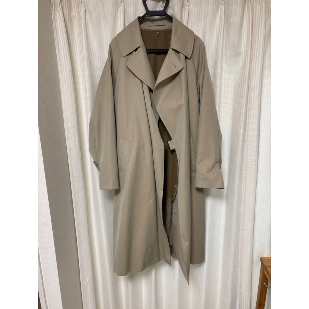 20aw美品COMOLI コットンギャバ Tielocken Coat カシミヤ