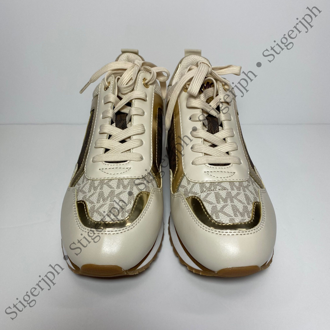 Michael Kors(マイケルコース)のマイケルコース　ウィルマトレーナー　ブラウン　ゴールド　24.5CM レディースの靴/シューズ(スニーカー)の商品写真