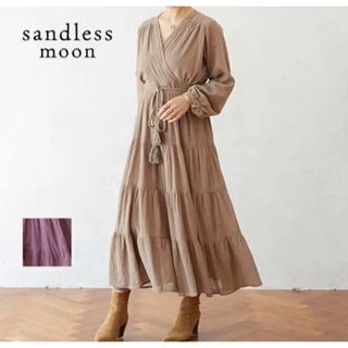 アリシアスタン(ALEXIA STAM)のsandless moon カシュクール ワンピース(ロングワンピース/マキシワンピース)