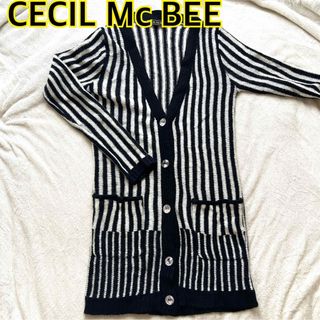 セシルマクビー(CECIL McBEE)の【CECIL Mc BEE】セシルマクビー 長袖 ニット カーディガン M(カーディガン)