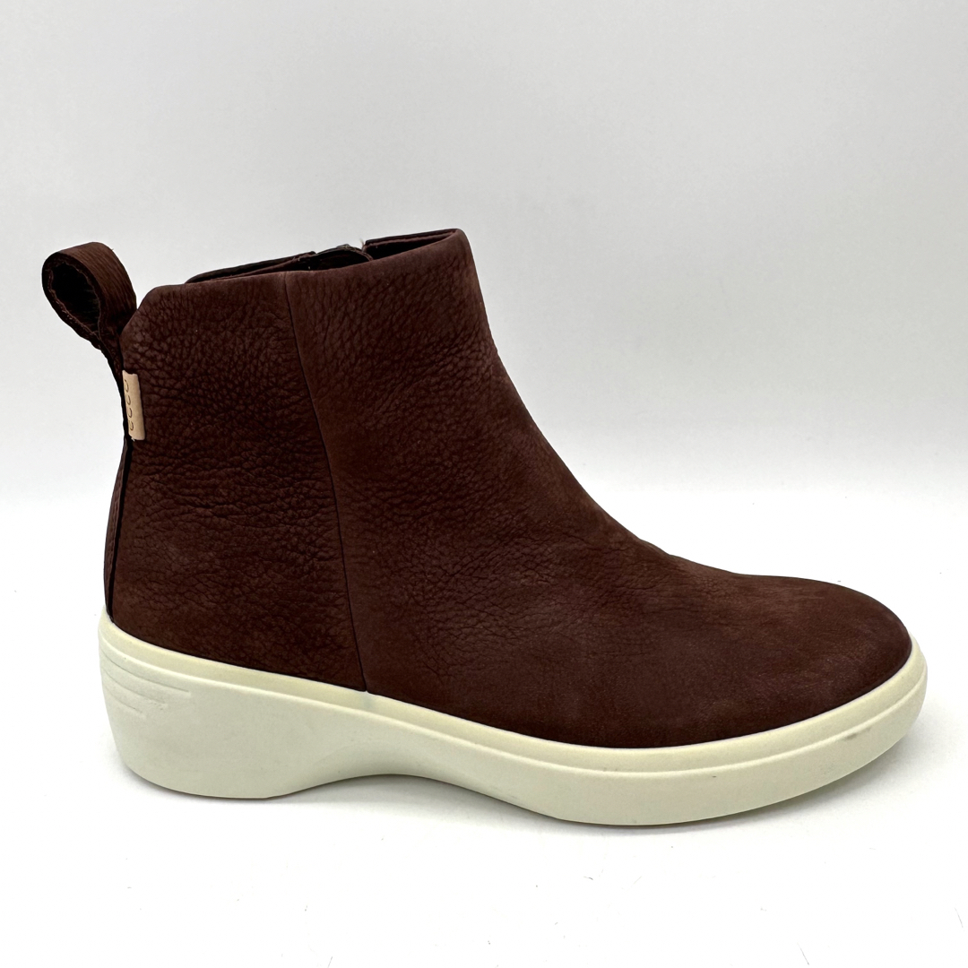 ECCO - 〈美品〉ecco エコー【22.5cm】サイドジップ ショートブーツ