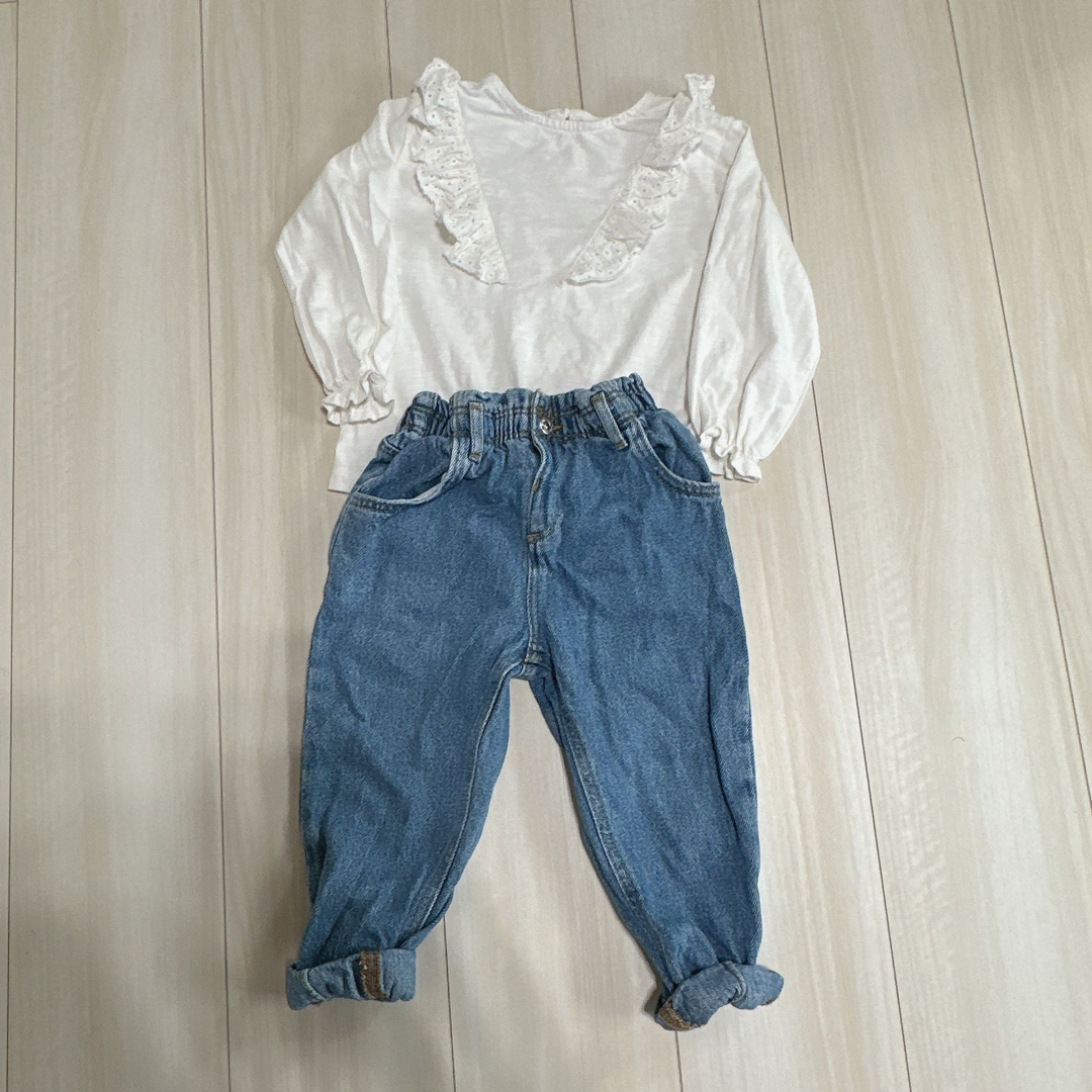 ZARA KIDS(ザラキッズ)のZARA KIDS 女の子上下2点set キッズ/ベビー/マタニティのキッズ服女の子用(90cm~)(その他)の商品写真