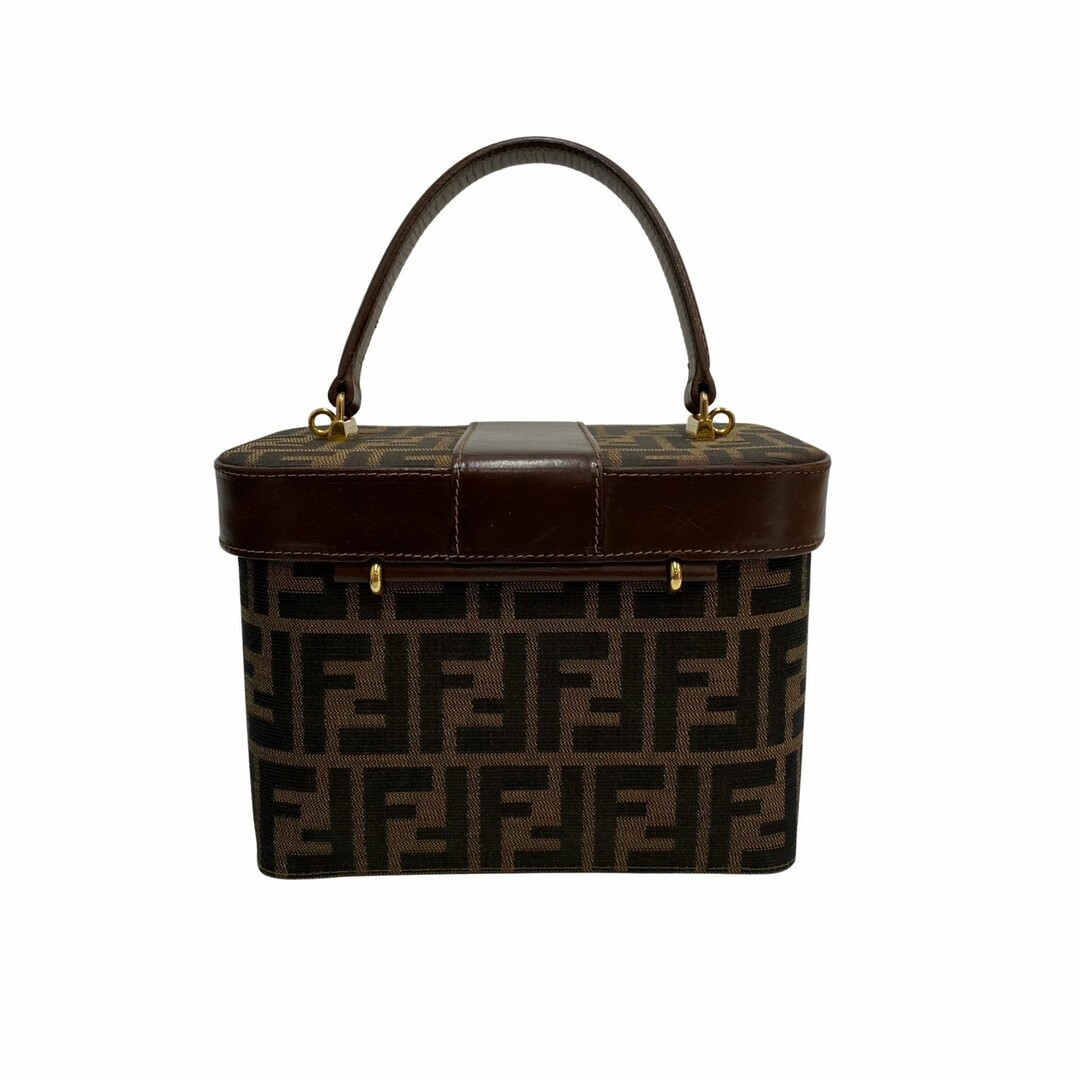 希少/人気デザイン】FENDI ズッカ柄 バニティ ミニバッグ - レディース 希少/人気デザイン】FENDI ズッカ柄 バニティ ミニバッグ - レディース
