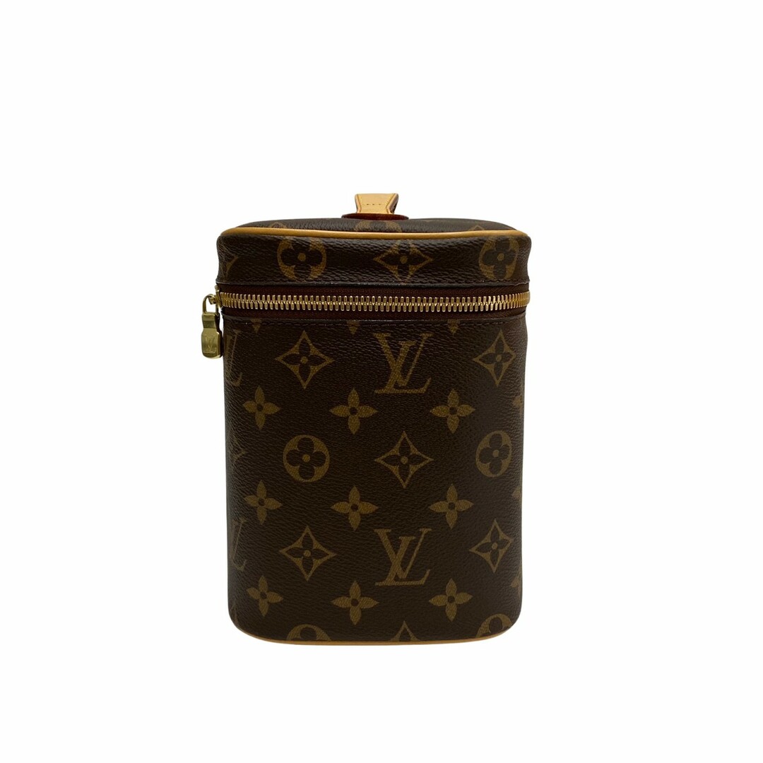 未使用保管品 希少品 LOUIS VUITTON ルイヴィトン ニース BB モノグラム レザー 本革 バニティバッグ ハンドバッグ ブラウン 01616