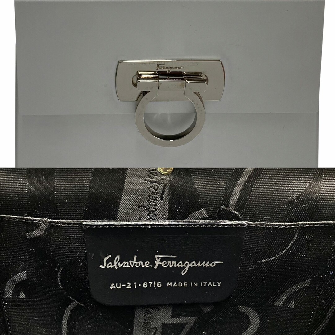 極美品 Salvatore Ferragamo ガンチーニ シルバー金具