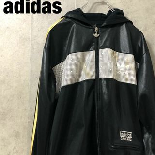 アディダス(adidas)のアディダス　ジャージ　トラックジャケット　ブラック　ゴールド　M　CHILE62(ジャージ)