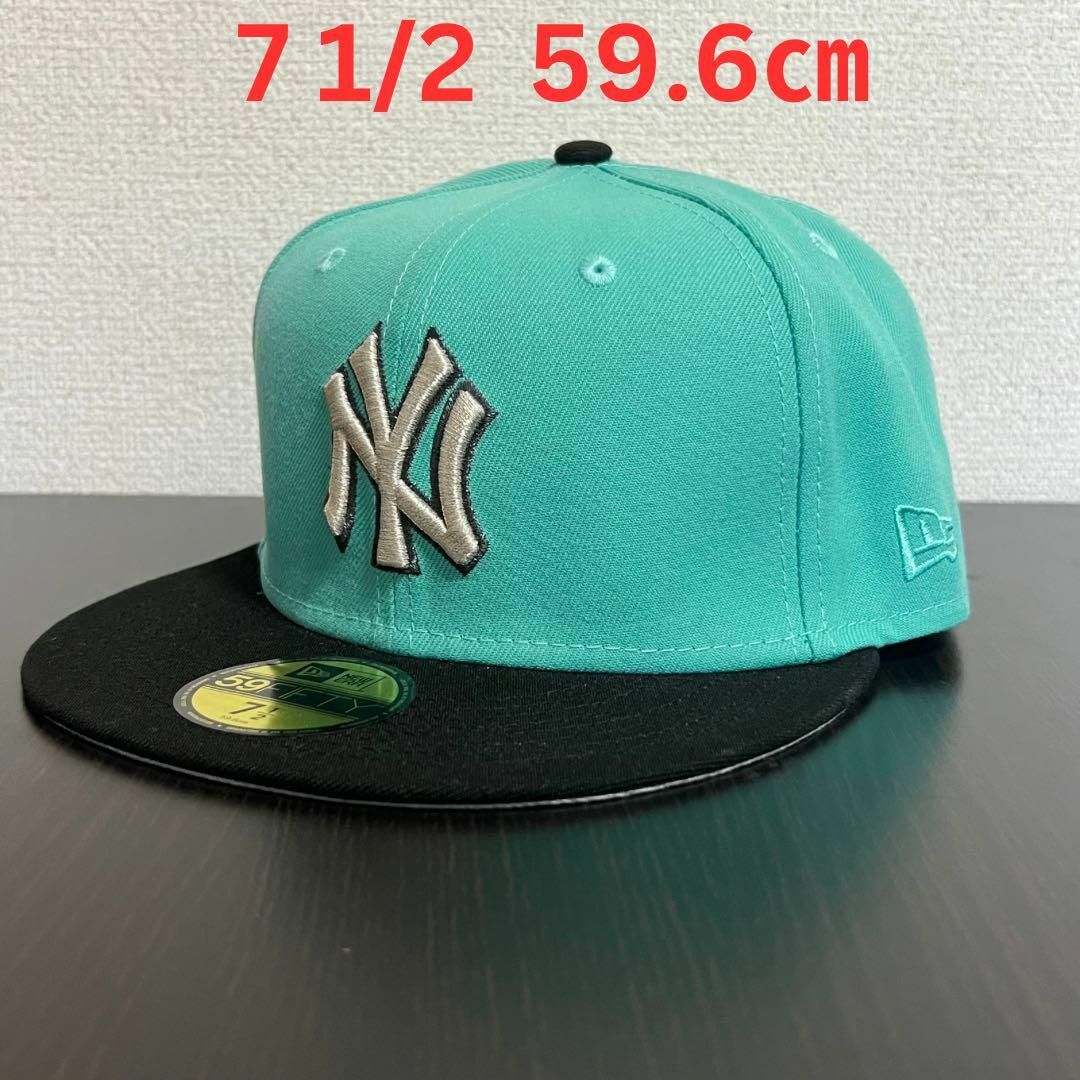 New Eraニューヨークヤンキース ティファニーブルー 白7 1/2-
