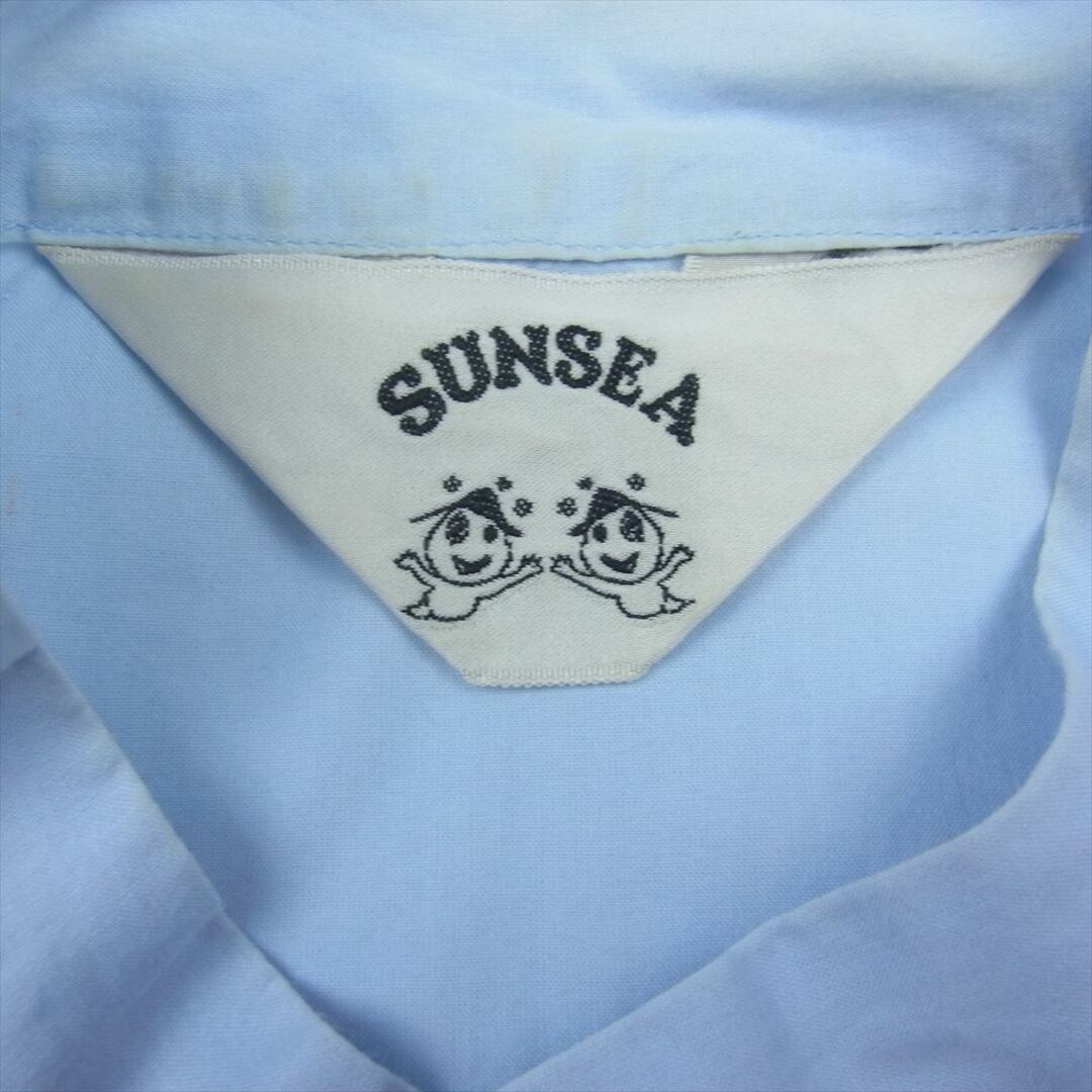 SUNSEA(サンシー)のSUNSEA サンシー 長袖シャツ 18SS 18S17 COTTON BOMBER SHIRT コットン ボンバー シャツ 長袖 ブルー系 2【中古】 メンズのトップス(シャツ)の商品写真