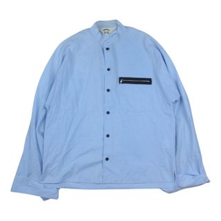 サンシー(SUNSEA)のSUNSEA サンシー 長袖シャツ 18SS 18S17 COTTON BOMBER SHIRT コットン ボンバー シャツ 長袖 ブルー系 2【中古】(シャツ)