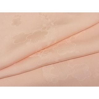 平和屋-こころ店■上質な色無地 枝梅地紋 虹色 着丈154.5cm 裄丈62.5cm 正絹 逸品 A-ms1686