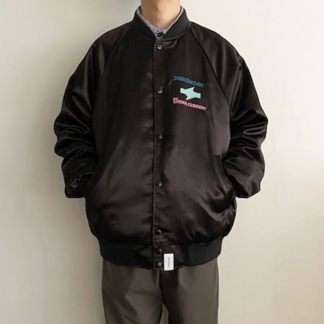 DESCENDANT  SATIN JACKETサイズ2 タンカース