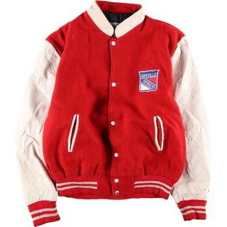 古着 90年代 CANADA SPORTSWEAR バックワッペン 袖革ウールスタジャン アワードジャケット バーシティジャケット カナダ製 メンズXL ヴィンテージ /eaa384143(スタジャン)