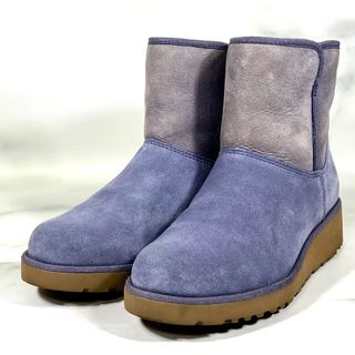 新品未使用✨UGG ムートンブーツ　フリンジ　ラインストーン付 パープルグレー