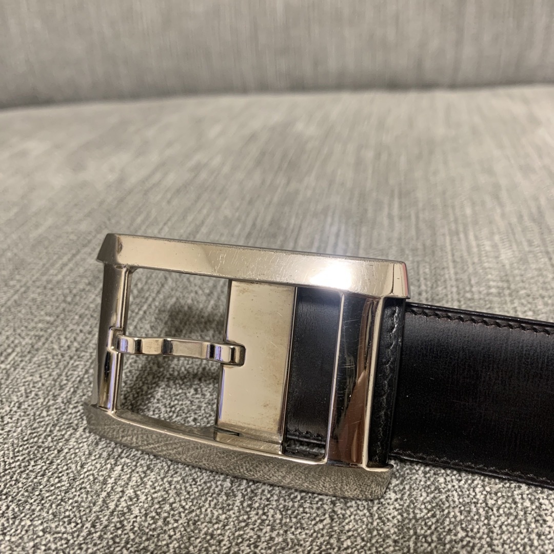 Cartier カルティエ ベルト タンク シルバー金具 黒