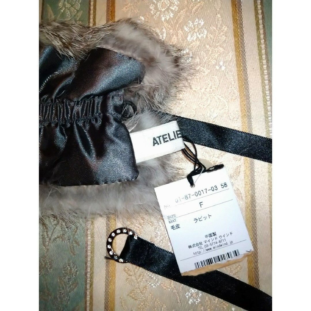 ATELIER SAB(アトリエサブ)のATELIER SAB　ラビットファーネックドレス レディースのファッション小物(マフラー/ショール)の商品写真