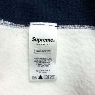 【美品】Supreme ボックスロゴ フーディ 14AW 星条旗 総柄 M