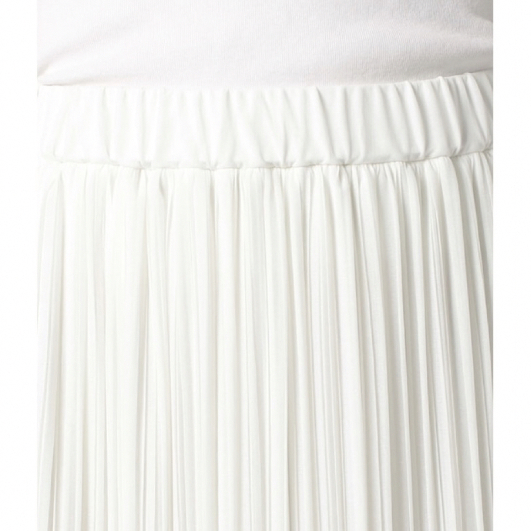 アルアバイル　プリーツ　スカート　ロングスカート　ホワイト　白　シフォン 3