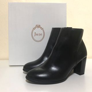 ジュゼ(Juze)のJuze ジュゼ ショートブーツ M(23〜23.5cm) ブラック 匿名配送(ブーツ)