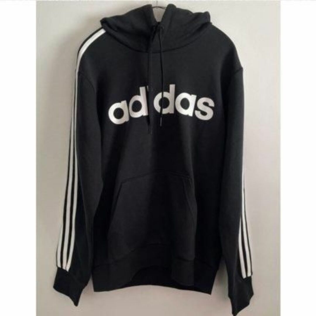 新品 adidas アディダス メンズ ビッグロゴ パーカー スポーツ ブラック