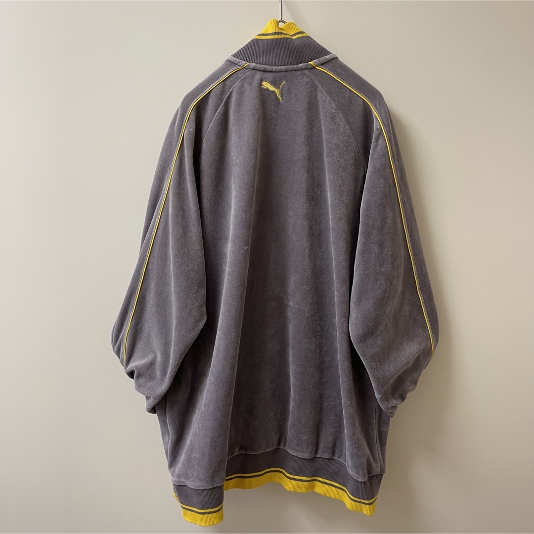 PUMA - 美品ベロアXL】目利きプーマ刺繍 トラックジャケット古着 PUMA - 美品ベロアXL】目利きプーマ刺繍 トラックジャケット古着