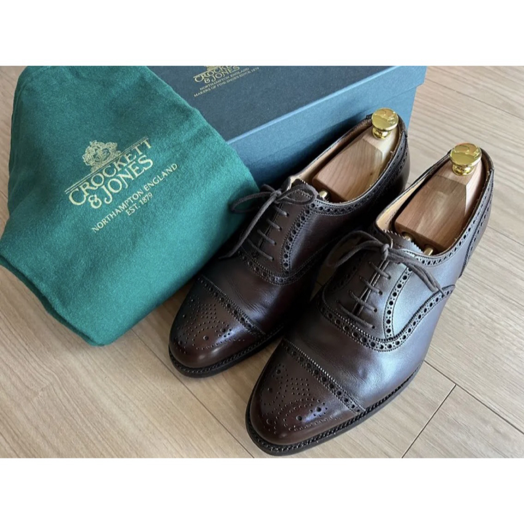 Crockett&Jones - クロケット＆ジョーンズ 内羽根 セミブローグ