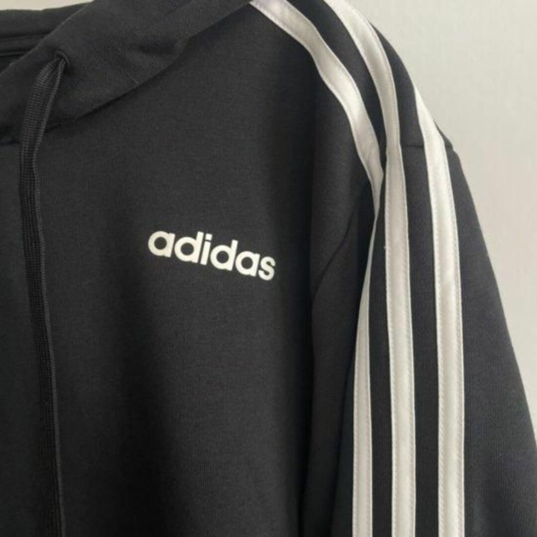 新品 adidas アディダス メンズ パーカー スポーツ ブラック