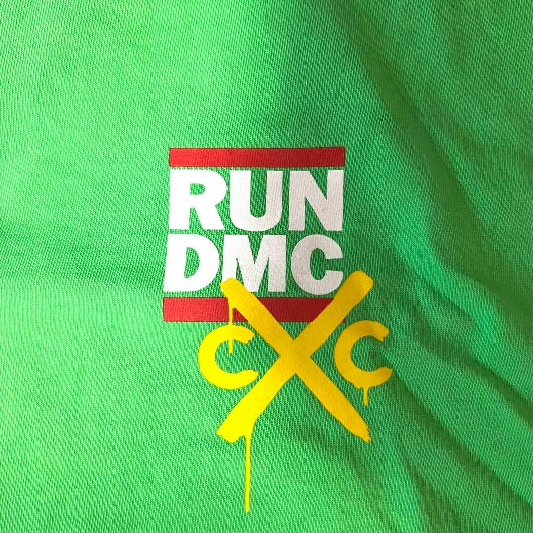 【US限定】RUN DMC ヴィンテージ風Tシャツ クロスカラーズ グリーン メンズのトップス(Tシャツ/カットソー(半袖/袖なし))の商品写真